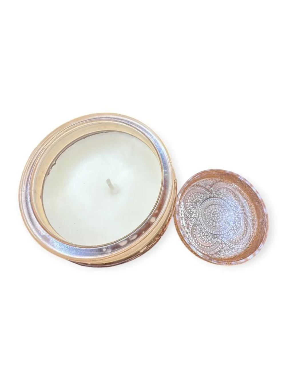 Leoben Company Leather Santal Vegan Soy Wax Blend Candle, 18 Oz